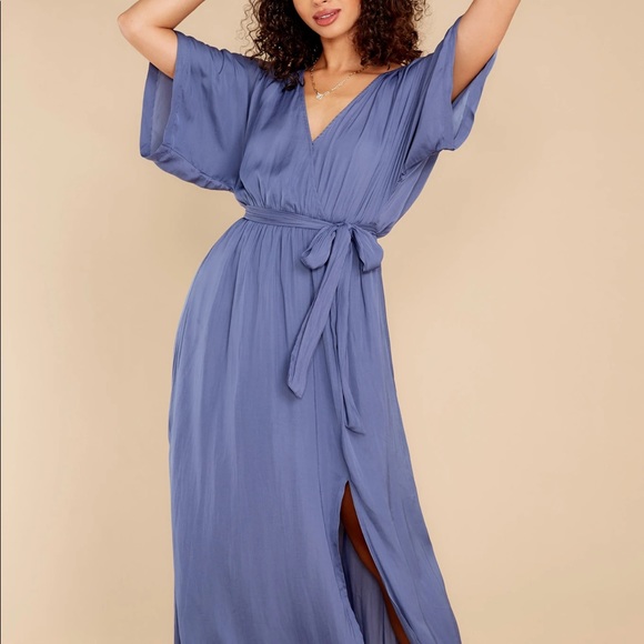 Dusty Blue Maxi Dress - Picture 5 of 5